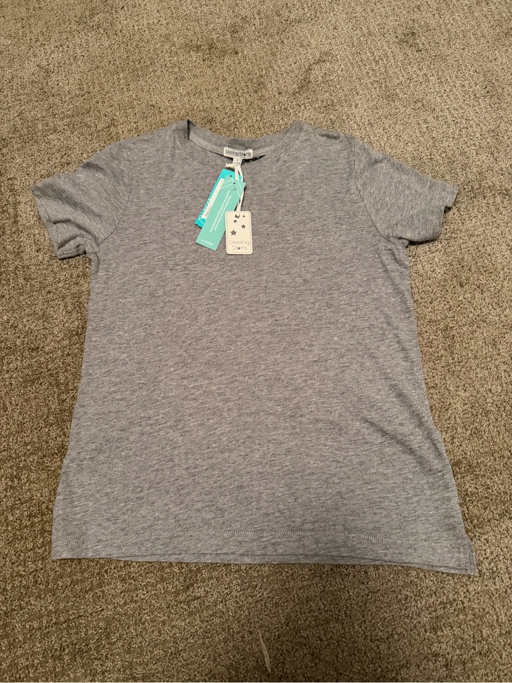 Seeing Stars Gray Crewneck Women’s T-Shirt